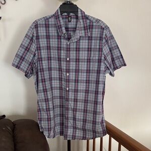 14th and union Blue and Red Plaid Casual Shirt